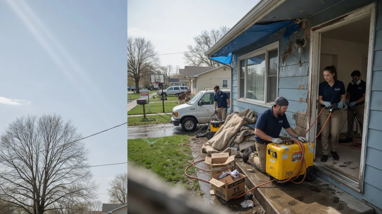 Basement Flood Cleanup in Columbus, WI near me